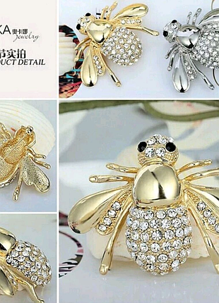 Брошка бджола гуччі