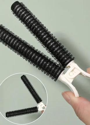 Бігуді-затискачі для створення прикорневого об'єму волосся. набір із 2-х шт. чорний