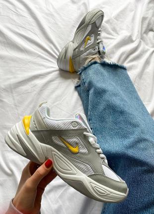 Женские кроссовки nike m2k tekno grey white 36-37-38