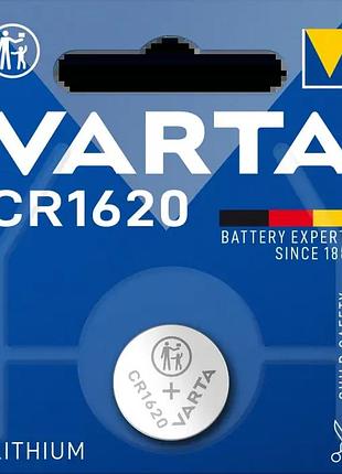 Батарейка varta cr 1620 lithium, 3.0v, 1шт