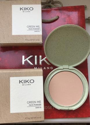 Пудра для лица,green me, kiko milano