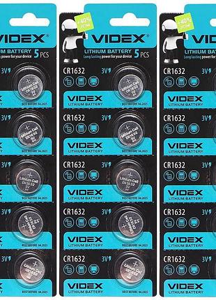 Батарейка videx cr1632 lithium, 3.0 v, 5 шт.