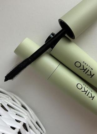 Kiko milano, туш для вій чорна,green me