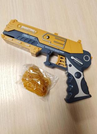 Пистолет с резинками и мишенью арт: 666-1
