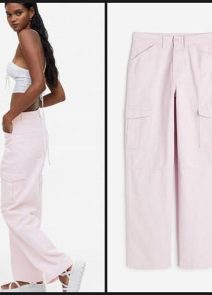 Брюки -карго из твила