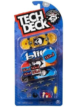 Фінгерборди tech deck blind 25th anniversary ultra dlx pack - набор 4 шт