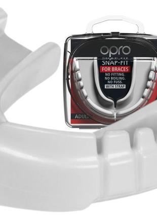 Капа боксерська opro snap-fit for braces white (art.002318004)