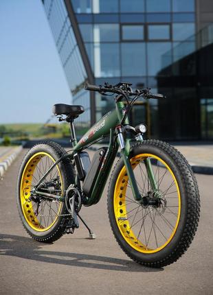 Потужний електрофетбайк фетбайкfatbike 1000w 48v 13ah з широкими колесами