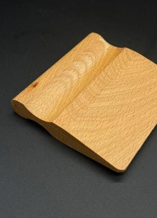 Дитячий дерев'яний ніж-сокирка екопродукт посуд для маленького кухаря 9х8см1 фото