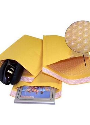 Поштовий конверт з повітряним прошарком бандерольний 220×260 № 15 vip 100 шт/уп. крафтовий з відривною стрічкою7 фото