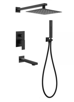 Вбудована душова система mixxus kub-009 inner black (неірж. сталь) (mi5946)