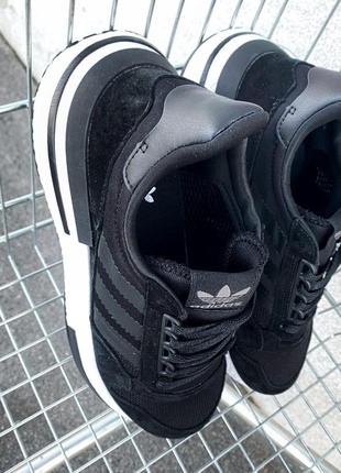 Adidas zx black/white4 фото