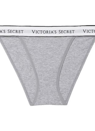 Трусики victoria's secret cotton logo tanga panty