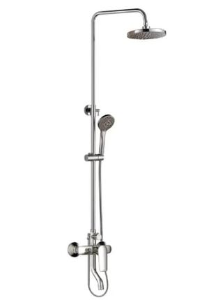 Душевая система haiba vito 003-j с верхним душем и изливом латунная хром hb0823