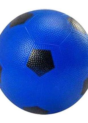 М`ячик дитячий "футбол", гумовий (синій)