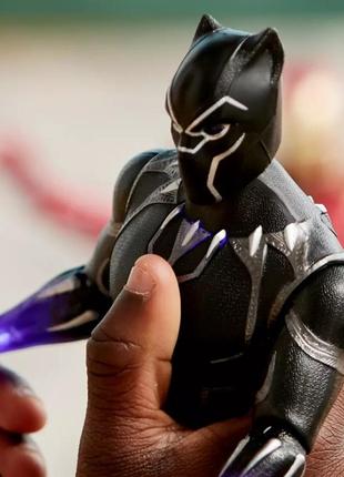 Фигурка черная пантера говорящая игрушка 25 см black panther talking action figure 4610166584096 фото