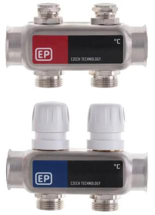 Колектор для системи опалення europroduct 2 контури 1"/3/4" ep.s1100 ep4989