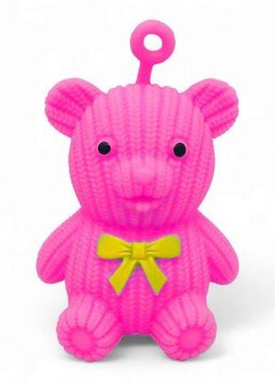 Іграшка-антистрес “ведмедик”, піна  (рожевий)
