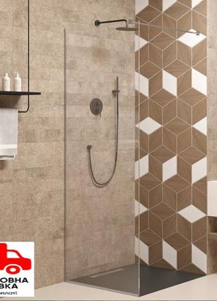 Стеклянная душевая перегородка для ванной комнаты lori  (стекло толщиной 8 мм.)