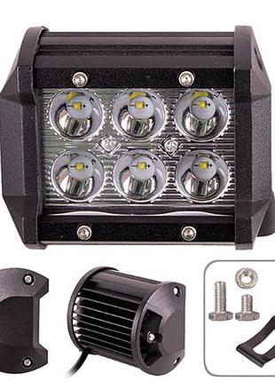 Фара светодиодная 95х75х75мм 12-24v 18w 6000k pulso wlp - 18s6