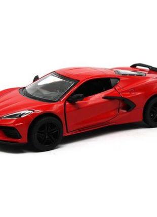 Машинка kinsmart "2021 corvette", червоний