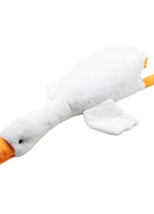 Мʼяка іграшка "гусь-обіймусь", білий (75 см)