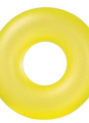 Надувний круг "неон" (жовтий)