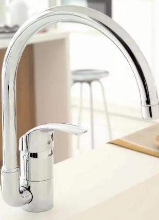 Cмеситель для кухни одноручный grohe euroeco хром латунь 32752000