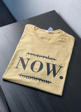 Футболка унісекс - "now"