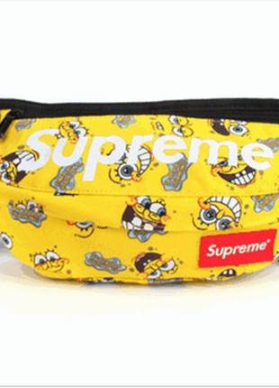 Поясна сумка supreme sponge bob сумка на пояс
