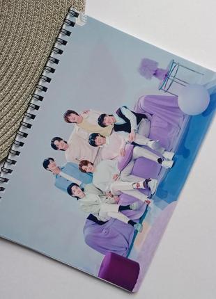 Тетрадь на пружине бтс bts 48 листов лінія 14755