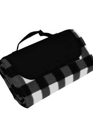 Черный коврик для пикника, туристический коврик размером 120х138см водонепроницаемый, двухслойный tm discover
