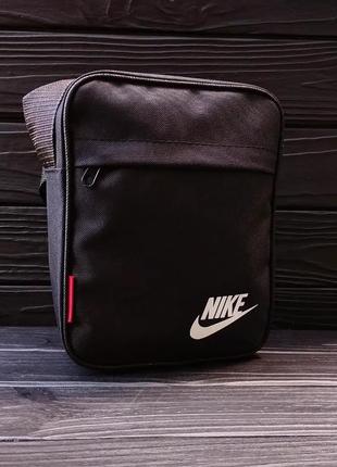 Мужская спортивная барсетка nike черная сумка через плечо найк nike