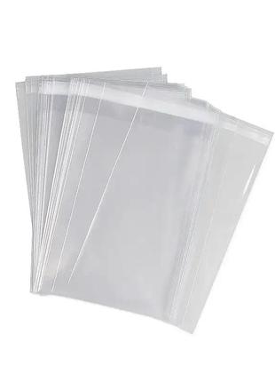 Полипропиленовые прозрачные пакеты без липкой ленты. 15х10 см. 25мкр. 100шт/уп. для упаковки и хранения4 фото