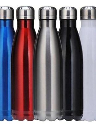 Спортивная бутылка для холодных и горячих и напитков "cola vacuum flask" 500 мл.