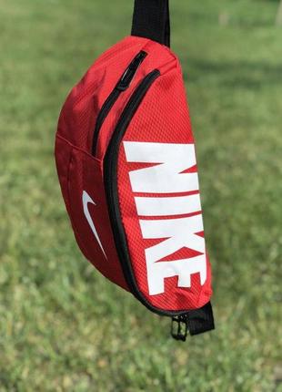 Поясна сумка nike team training (червона) сумка на пояс