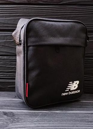 Чоловіча спортивна барсетка чорна сумка через плече new balance