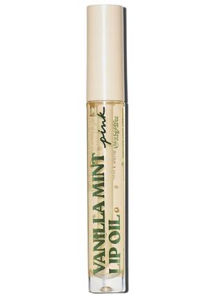 Олія для збільшення губ pink victoria's secret vanilla mint lip oil