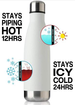 Спортивна термобутылка для холодних і гарячих напоїв 500 мл. "cola vacuum flask"