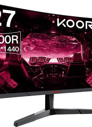 Монитор 27" koorui gaming ‎27e6qc 2k va 144 гц