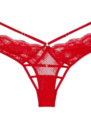 Трусики victoria’s secret very sexy fishnet floral open back brazilian panty
