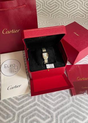 Годинник cartier panthere золото зі сріблом