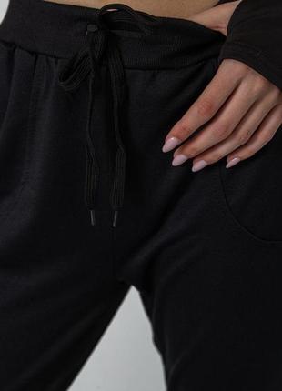 Спорт штаны женские, цвет черный, 244r54775 фото