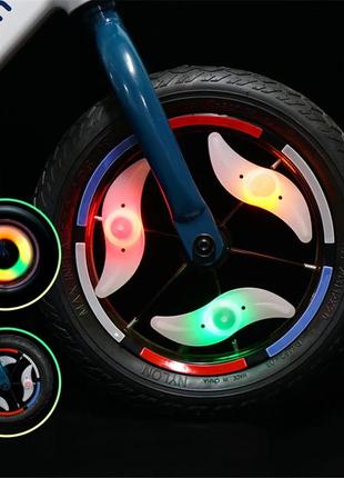 Вело подсветка колес, светодиодная мигалка на колесо велосипеда, катафот на спицы 1шт