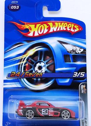 Машинка hot wheels - 24/seven (mazda rx-7) - 2006 drift kings (#053) - j3379