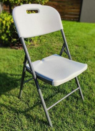 Складний стілець (стандартний тип) 47,5*59*86,5см білий
