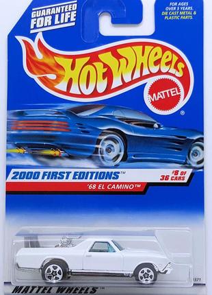 Машинка hot wheels - '68 el camino (chevrolet) - 2000 first editions (#068) - 24371