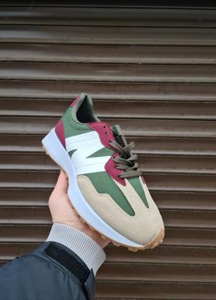 New balance 327 khaki maroon