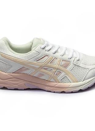 Кроссовки asics gel contend 4 white pink, женские кроссовки, асикс