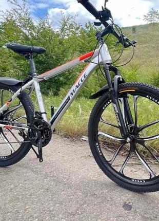 Велосипед горный на литых дисках macce 26" дюймовых колесах передач 21 mtb